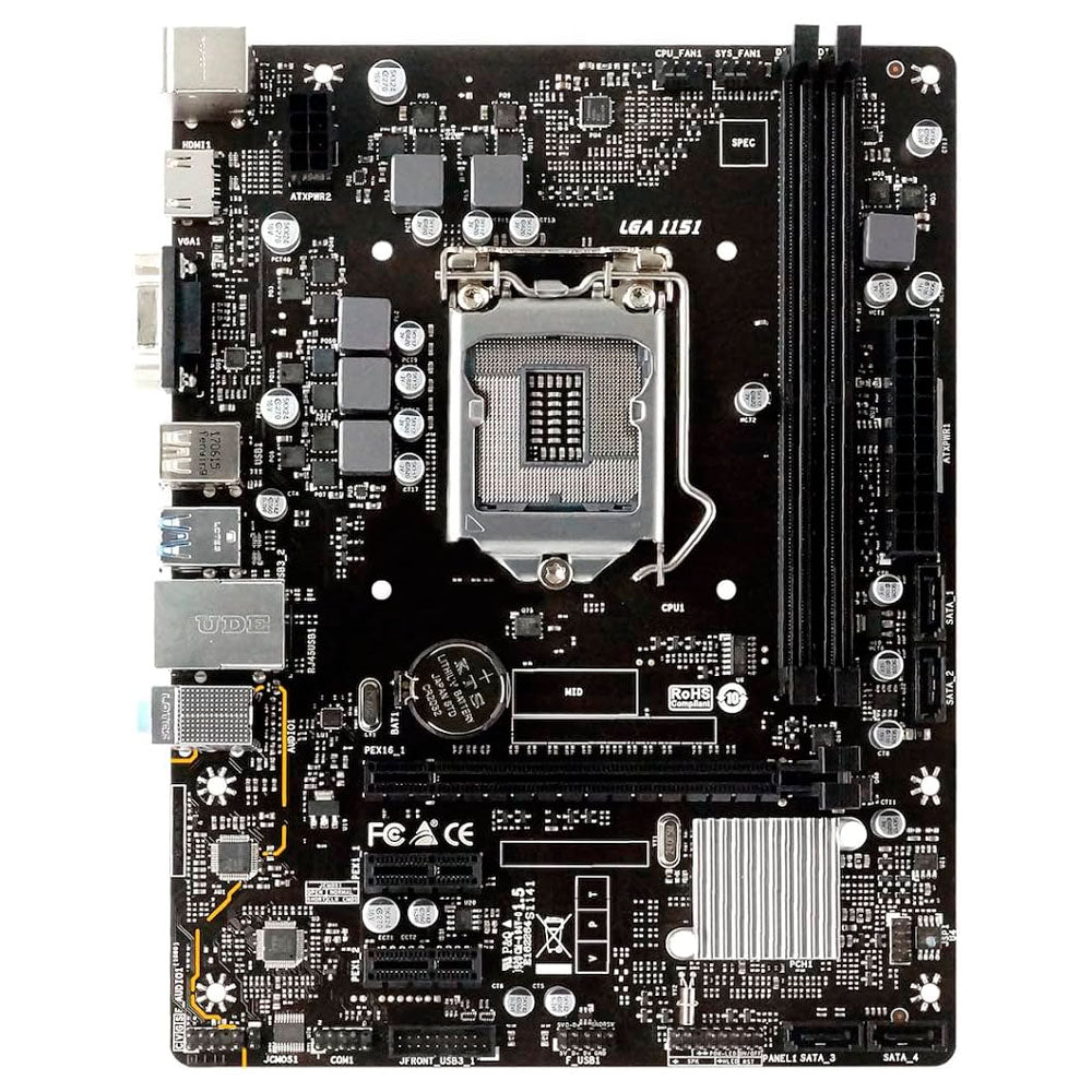 Computador Gamer Core i5-9400, SSD 1TB, RAM 16GB, Placa de Video 4GB 1050 Ti, Frontal RGB Com Controle, Fonte 600W Real
