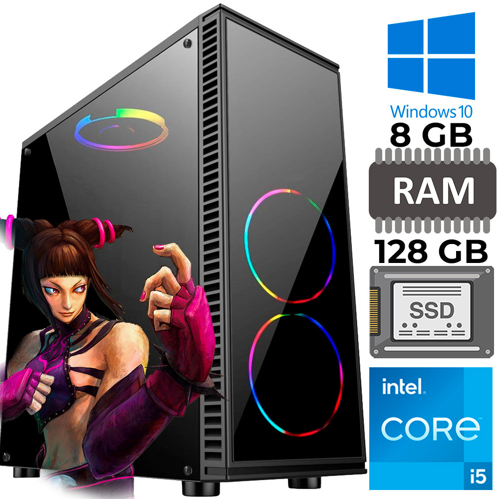 Computador Gamer i5-3570 3.40GHz, SSD 128GB, Memória RAM 8GB, Placa de Vídeo 2GB, Windows 10
