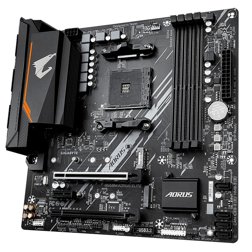 Placa Mãe Gigabyte B550M AORUS Elite, Chipset B550, AMD AM4, mATX, DDR4