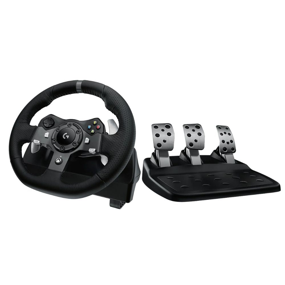 Volante Logitech G920 Driving Force, Force Feedback, Pedais Ajustáveis, USB, Compatível com Xbox One e PC
