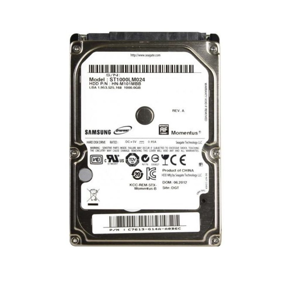 Hd Int. Notebook 1 TB Samsung 8mb Sata 3.ST1000LM024