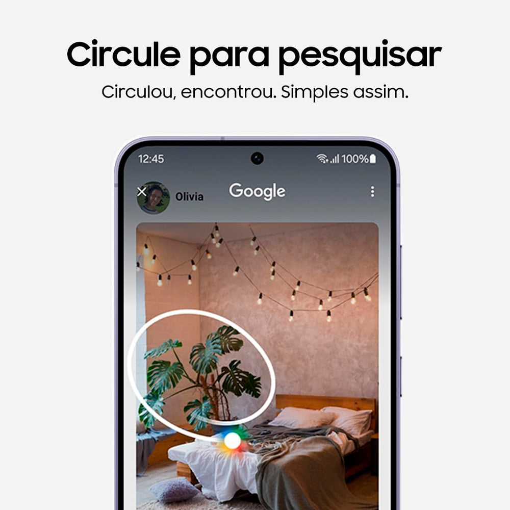 Smartphone Samsung Galaxy S23, 128GB 8GB RAM 5G 6.1'', Snapdragon 8 Câmera Tripla 50MP Selfie 12MP Preto-Semi Novo