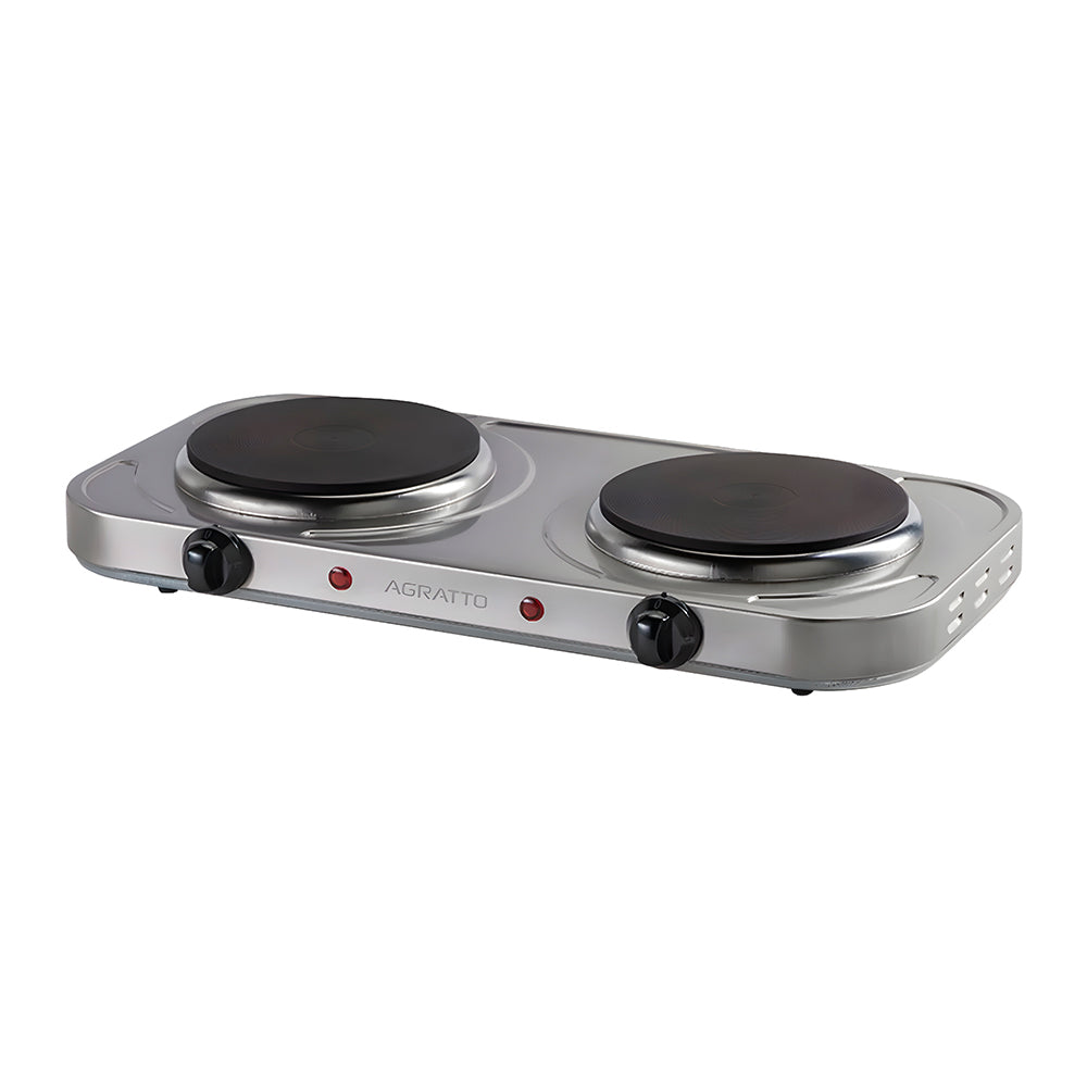Fogão Elétrico Agratto De Mesa FM-02 Com 2 Bocas, 2000W - 220V