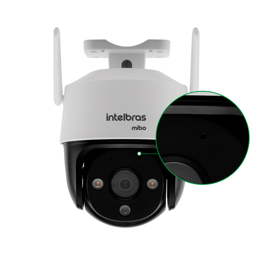 Câmera de Segurança IP Externa Intelbras iM7, Wifi, FHD, Proteção Contra Chuva e Poeira, Microfone Interno, Branco