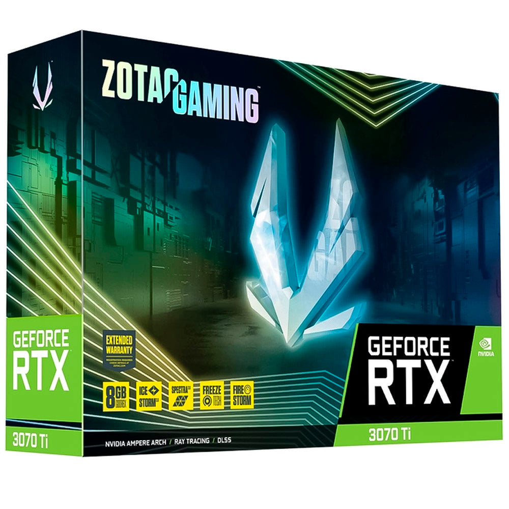 Placa de Vídeo Zotac Gaming 8GB GeForce 256Bit RTX3070TI GDDR6X - ZT-A30710Q-10P