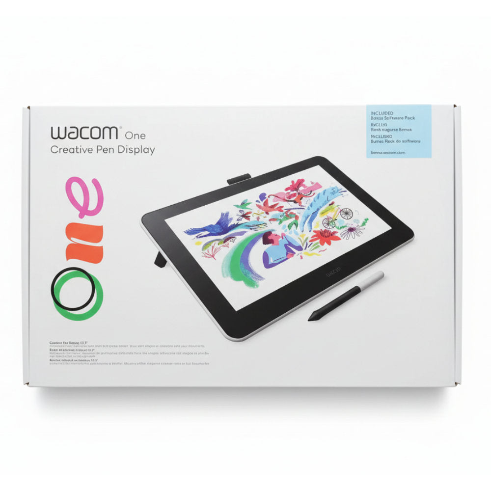 Mesa Digitalizadora Wacom One 13.3" Display Interativo DTC133W0A - Mesa Digitalizadora com Tela 13,3″ Full HD, Caneta 40