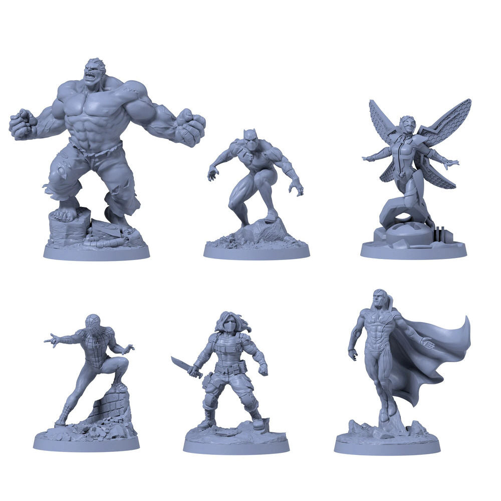 Jogo Tabuleiro Marvel Zombies Heroes Resistance Galápagos 1-4 Jogadores, 6 Heróis, 4 Zumbis Herói, 50 Zumbis, 6 Dados