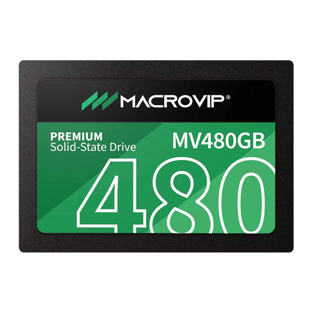 SSD Macrovip Premium 480GB 2.5" SATA III 6Gb/s, Leitura até 520MB/s, Gravação até 450MB/s – MV480GB