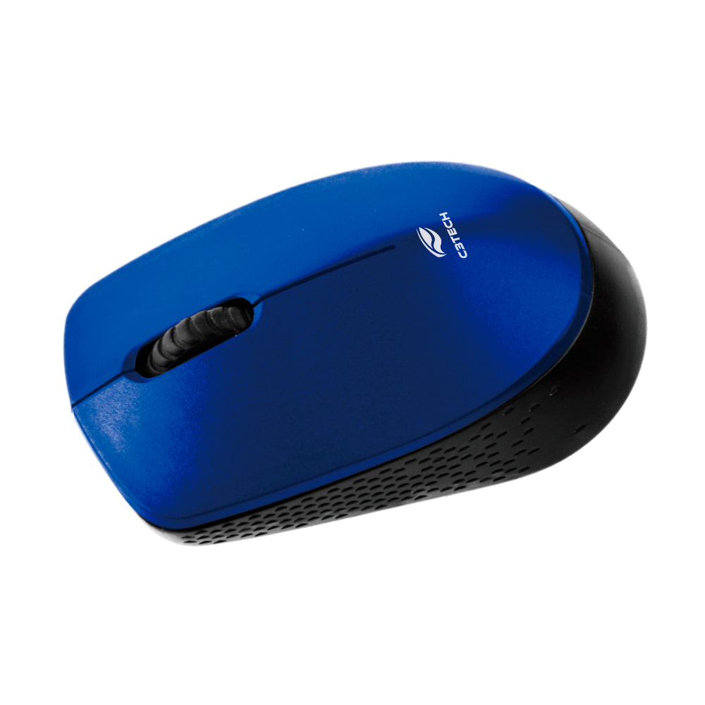 Mouse Ópitco Sem Fio, 2.4GHz, 1.200 DPI, M-W17BL, C3Tech, Plug and Play, Azul