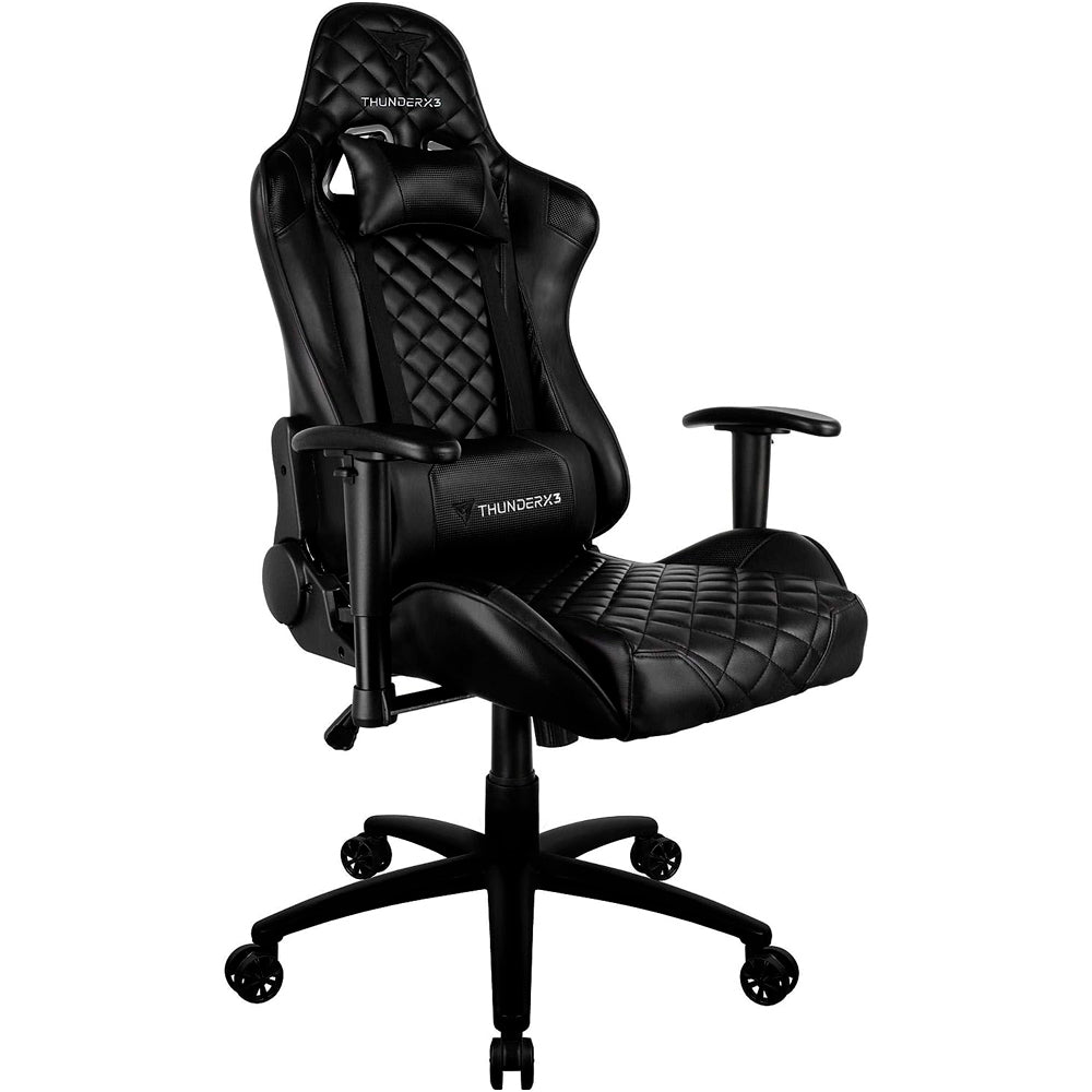 Cadeira Gamer Thunderx3 TGC12 Preto, TGC12, Com Almofadas, Reclinável, Preto
