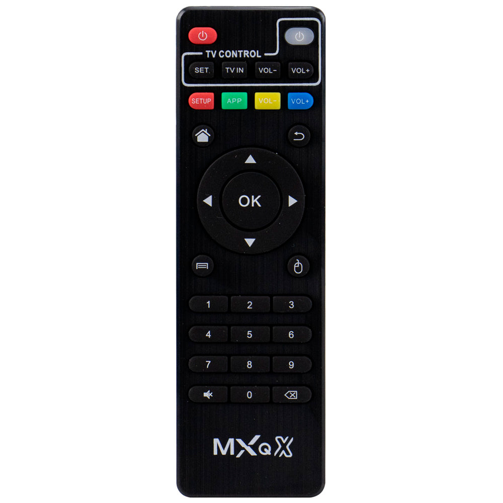 TV Box MXQX 32GB RAM, 128GB Armazenamento, 5G, 8K, Android 11, Quad-Core - Preto