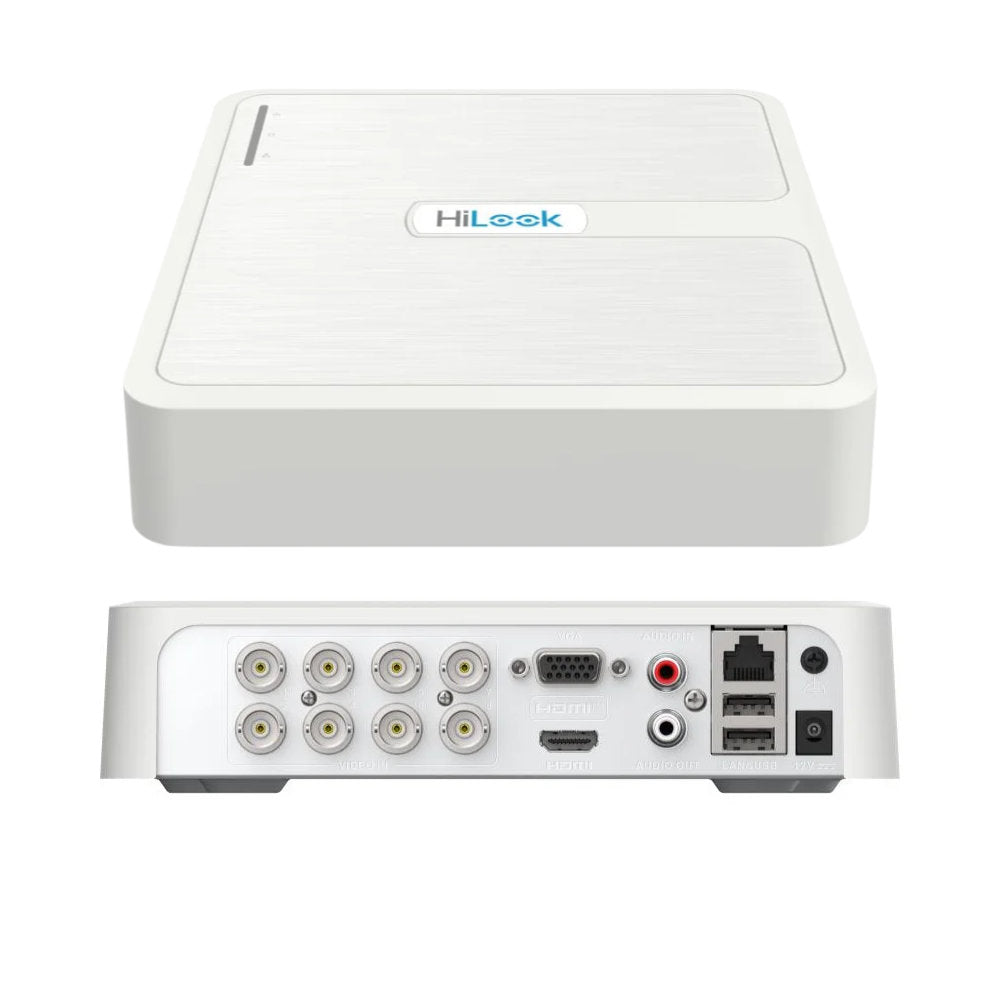 DVR HiLook Hikvision 8 Canais 108G-M1 HD 1080p Lite H.265+ Multi HDMI