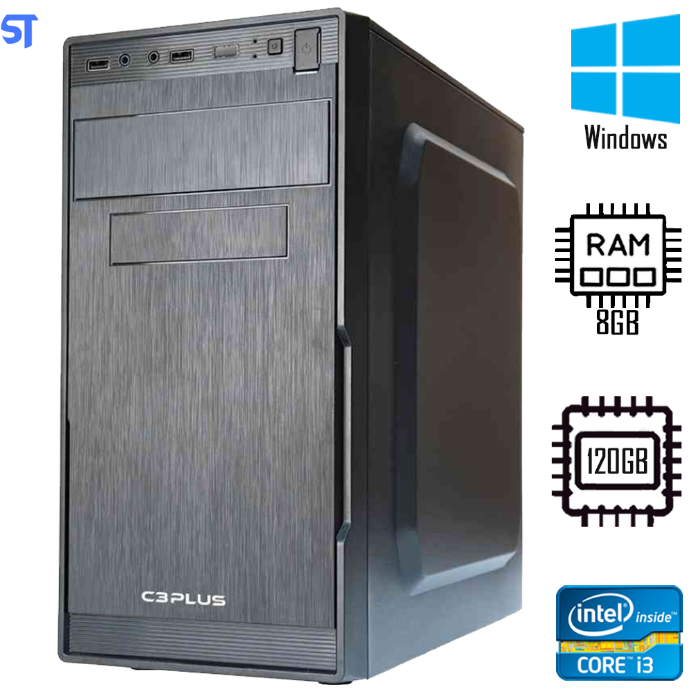 Computador Core i3 - 2100- SSD 240GB NT - Memória 8GB King - Gab MT-25V2BK