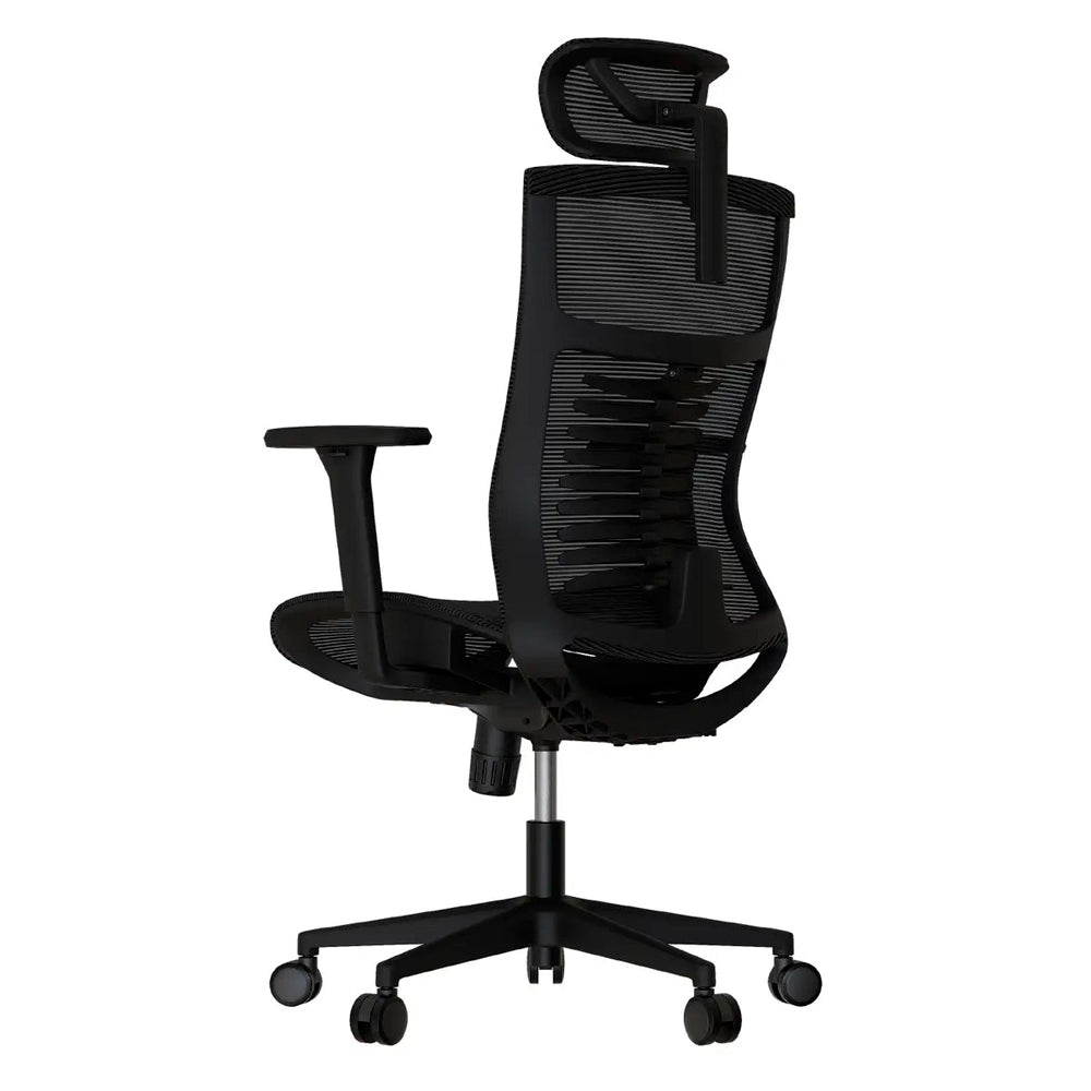 Cadeira Ergonômica Elements Vertta Pro Preta, Full Mesh, Ajuste 3D, Reclinação 150°, Suporte Lombar, BIFMA