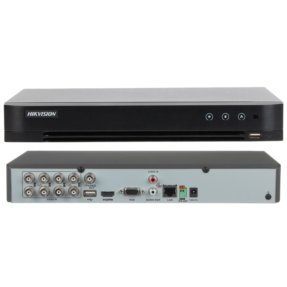 DVR Gravador Digital Hikvision 8 Canais AcuSense 3K iDS-7208HQHI-M1/FA Reconhecimento Facial