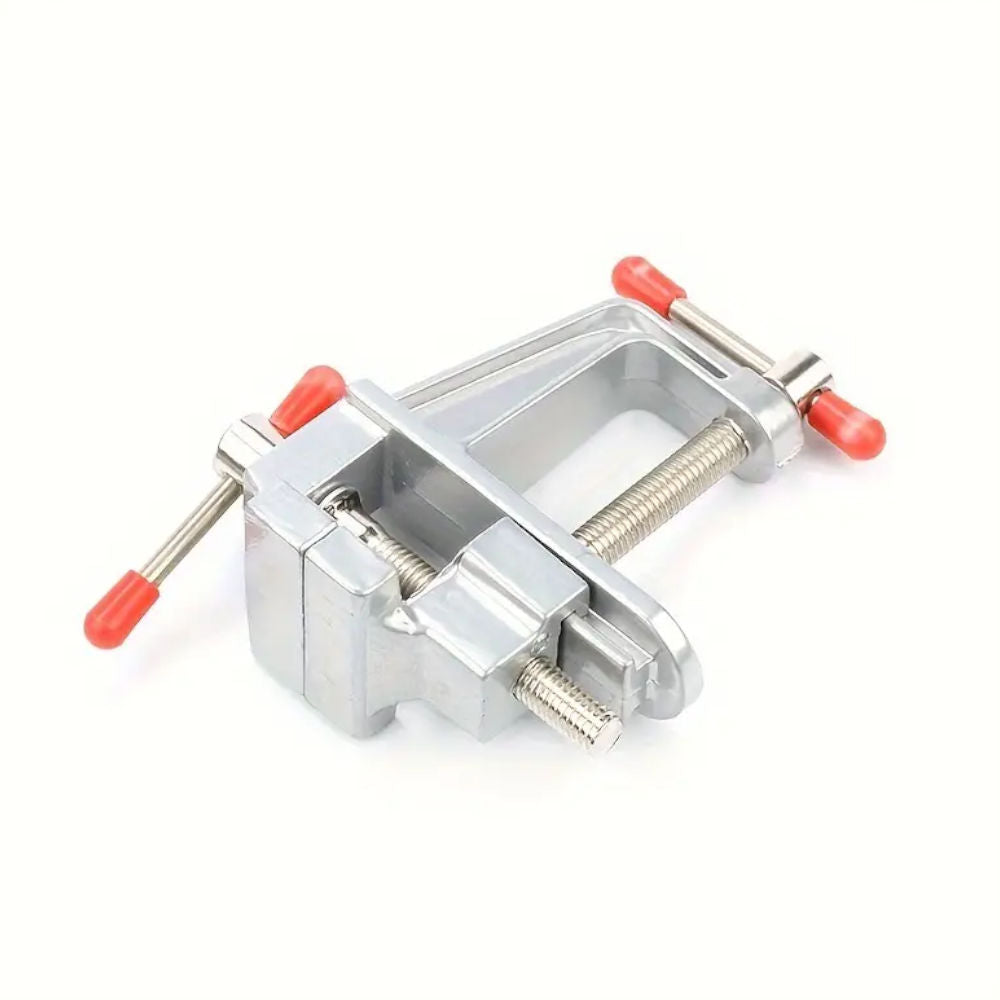 Mini Torno Morsa de Bancada Multifuncional Mini em Liga de Alumínio para Joias e Eletrônicos