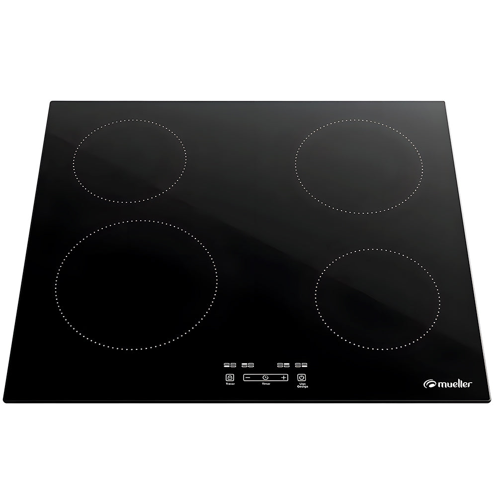 Cooktop Mueller 4 Bocas de Indução, Com Turbo 9 Níveis de Potência, MCI014BG1, 220v