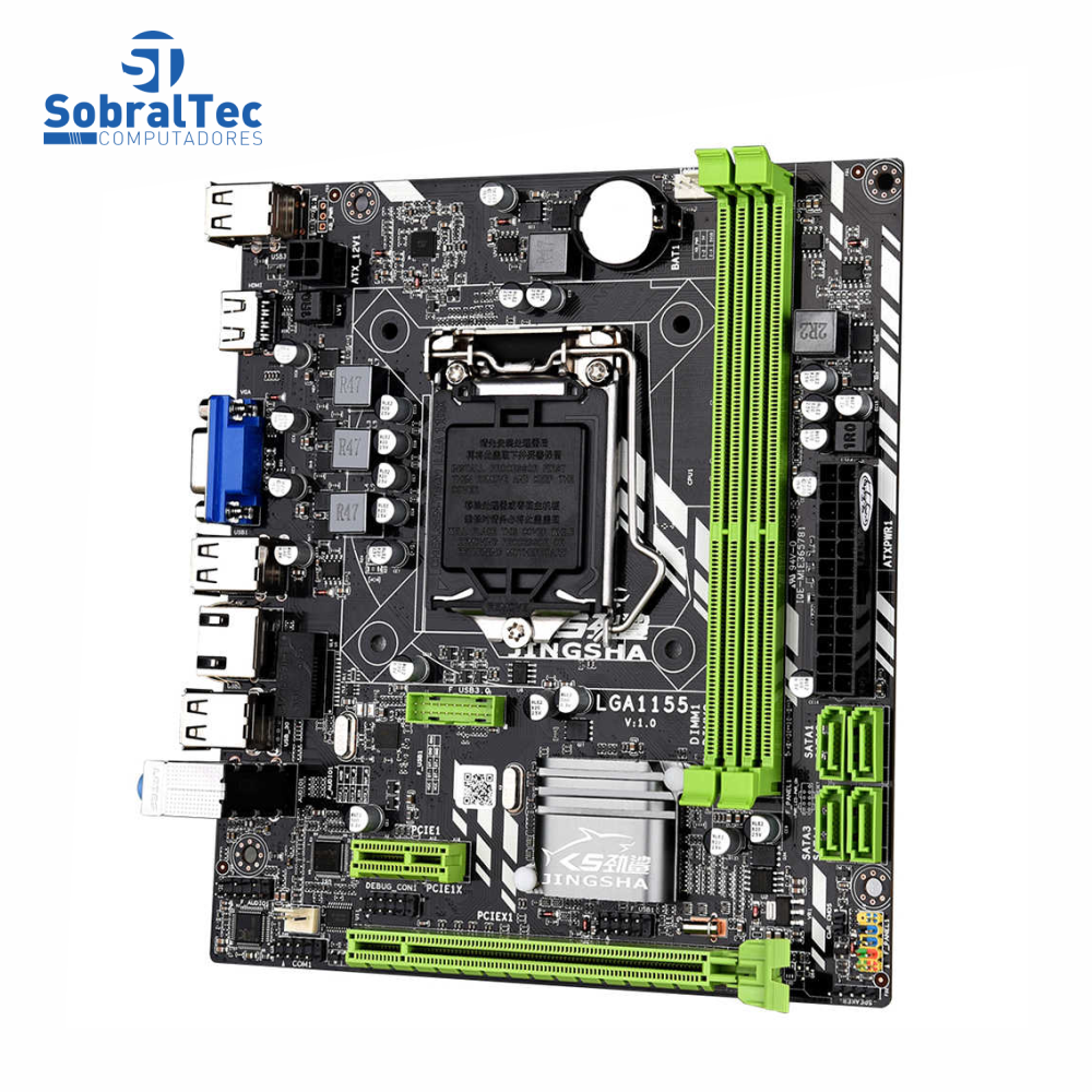Placa Mãe Chipset H61 LGA 1155 DDR3 SZMZ Para Intel I3 I5 I7 Xeon Series