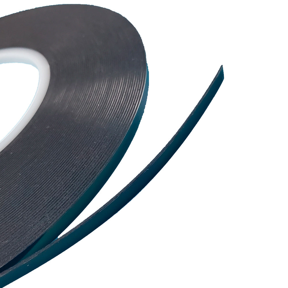 Fita Dupla Face Preta Colar Touch LCD Display - 2mm - 5 metros comprimento