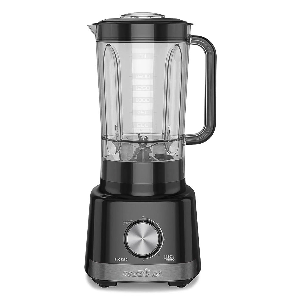Liquidificador Britânia Pro Maxx BLQ1280P Lâminas Inox, 1150W, Capacidade 2,7L - Preto - 220V
