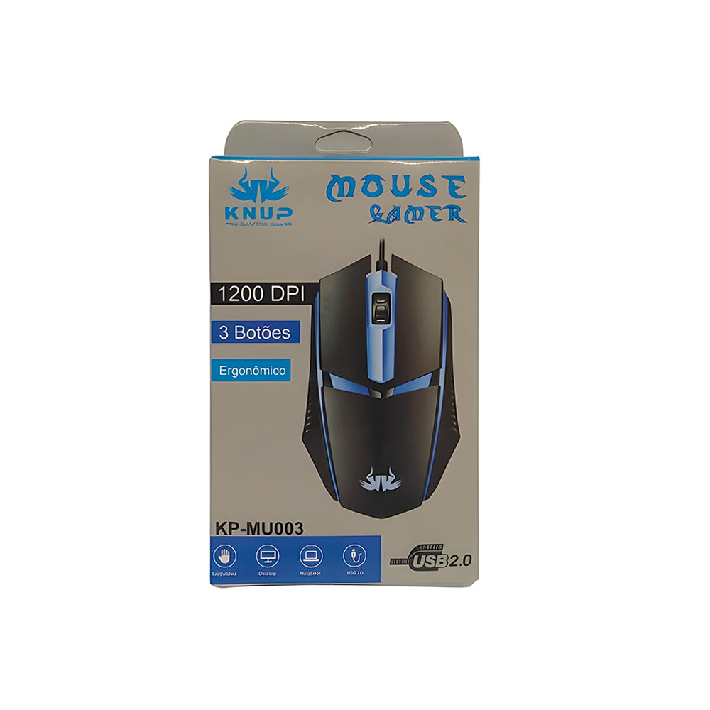 Mouse Gamer Knup Kp-Anúbis MU003 (1200dpi)