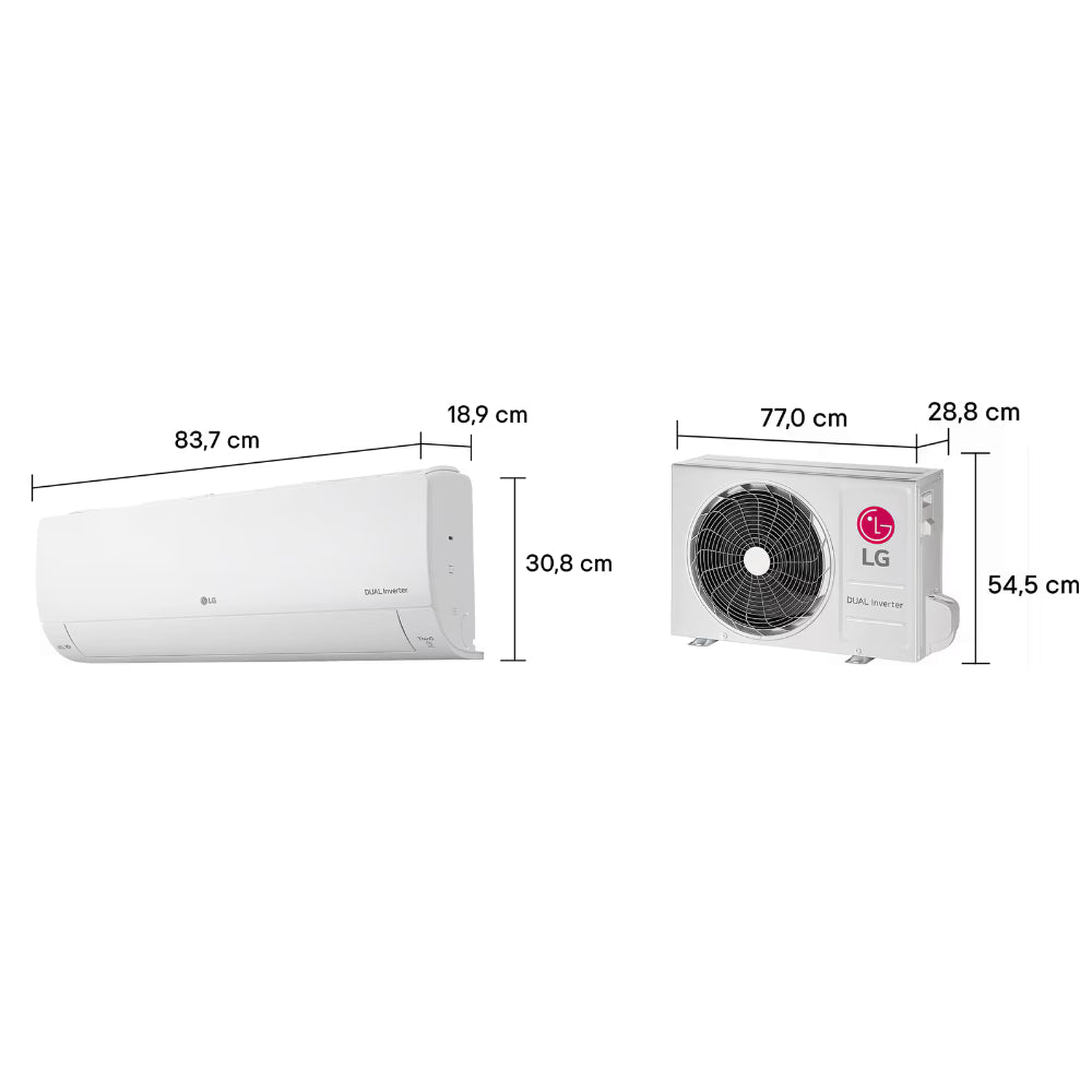 Ar Condicionado Split LG Dual Inverter R-32 Dual Voice AI+ 15000 BTU Frio 220V S3UQ15JL31A