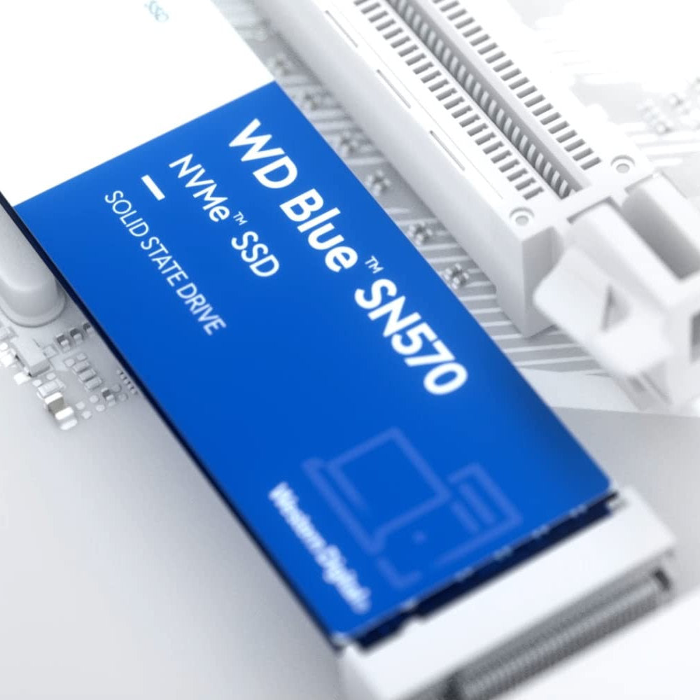 SSD M.2 NVMe SN570 WD Blue 250GB, Leitura 3300MB/s, Gravação 1200MB/s - WDS250G3B0C