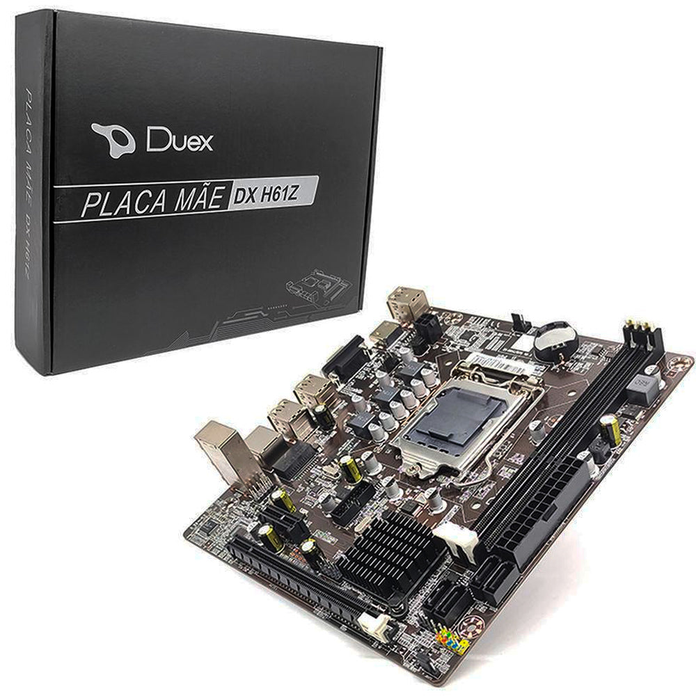 Placa Mae Duex DX H61ZG M2, DDR3, Socket 1155, M-ATX, Chipset Intel H61, DX-H61ZG-M2