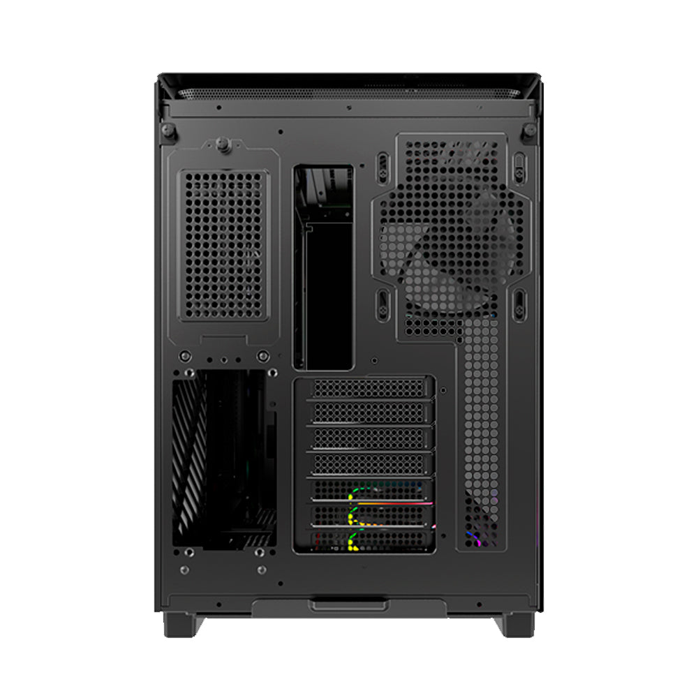 Gabinete Gamer Montech King 95 Pro, ARGB, Mid Tower ATX, Vidro Temperado, Sem Fonte, Com 6 Fans - Preto