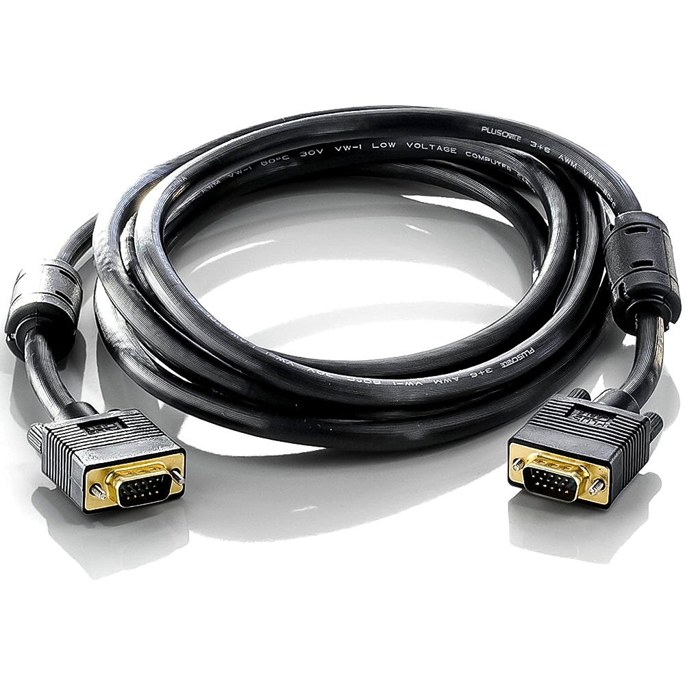 Cabo VGA x VGA 15 Metros, Com Filtro Anti Interferência, Plus Cable - PC-MON15001