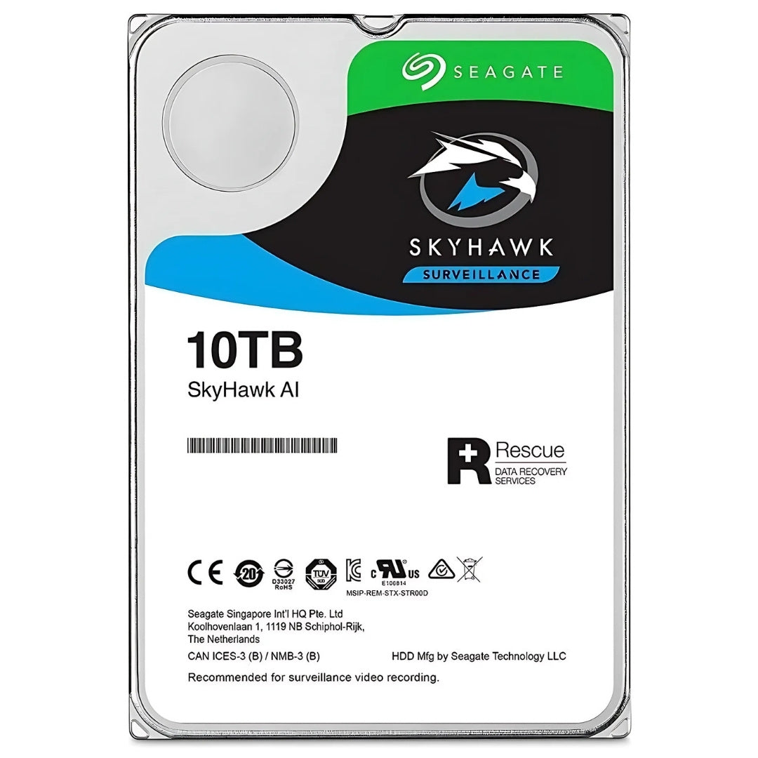 HD Seagate 10TB SkyHawk AI Surveillance 3.5" SATA 3 7200RPM - ST10000VE001