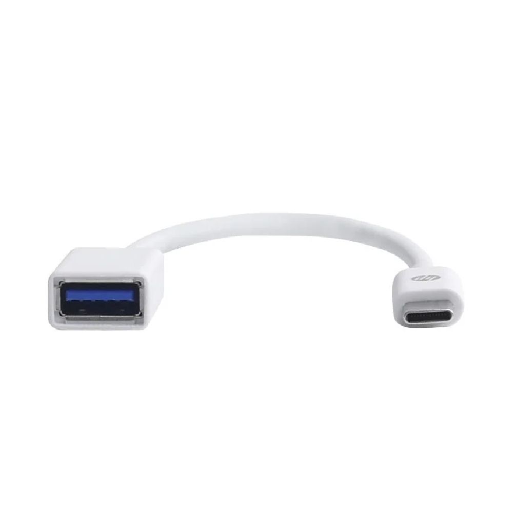 Cabo Adaptador OTG USB para USB-C HP DHC-TC105 Suporte para transmissão de dados de 5Gbps/s, Branco