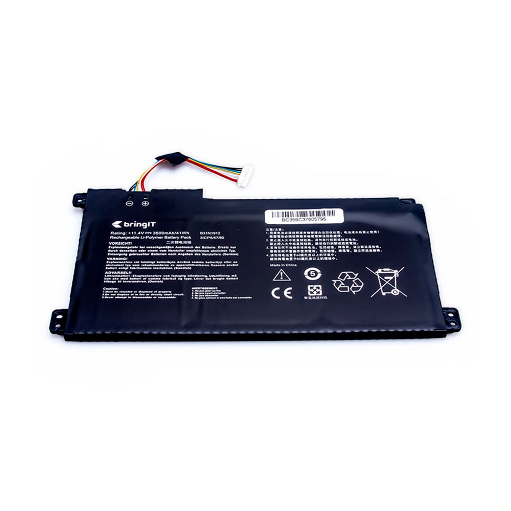 Bateria Compatível com Asus E410MA 3.600mAh, 11.4V, Polímero, BringIT - PN B31N1912