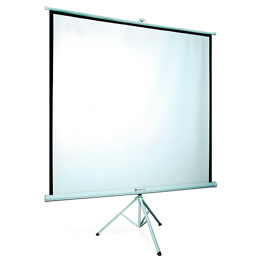 Tela de Projeção 180 x 180cm (4:3) 71" com Tripé Ajustável, Película Matte-White 1.0, Sistema Multiponto - Goldentec