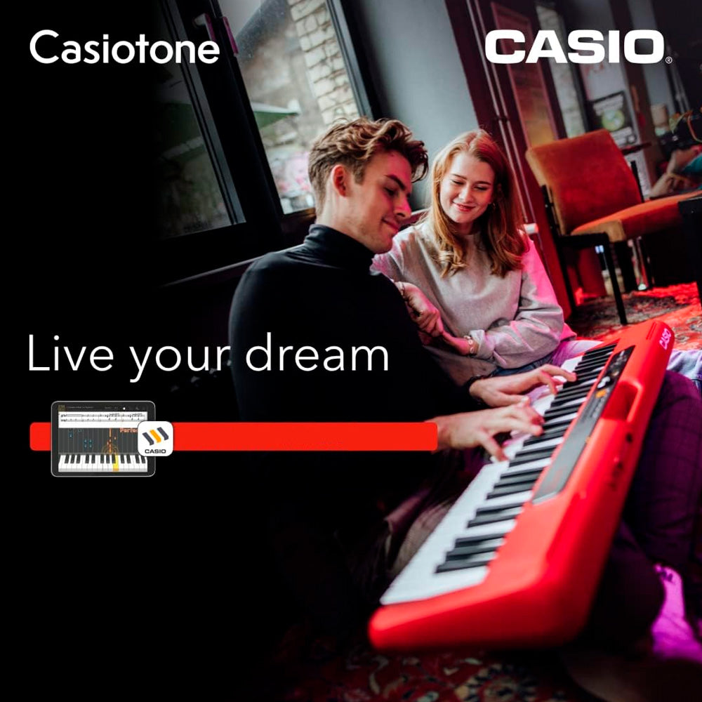 Teclado Musical Casio Casiotone CT-S200RD Vermelho