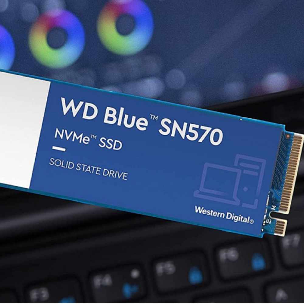 SSD M.2 NVMe SN570 WD Blue 250GB, Leitura 3300MB/s, Gravação 1200MB/s - WDS250G3B0C