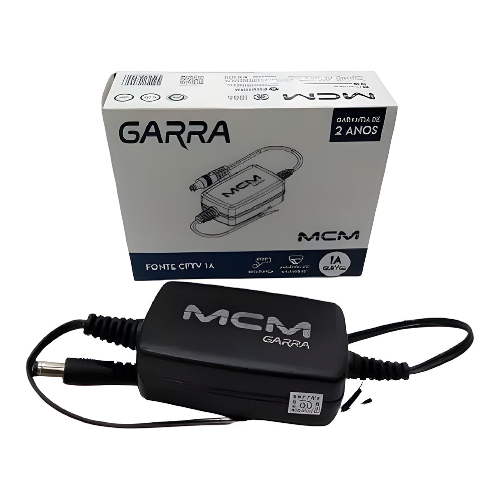 Fonte de Energia 12,8V 1A, Com Pino Sem Tomada, Garra, MCM - FON1346-RS-1