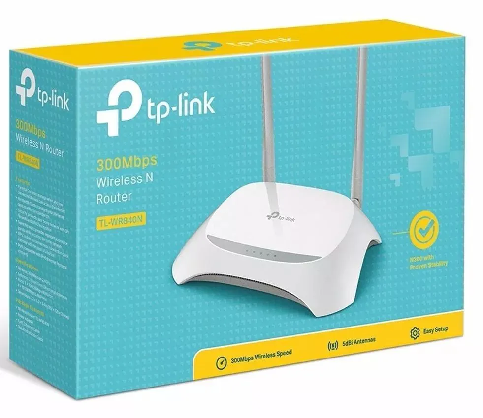Roteador TL-WR840n Wireless N 300mbps Duas Antenas Tp-Link