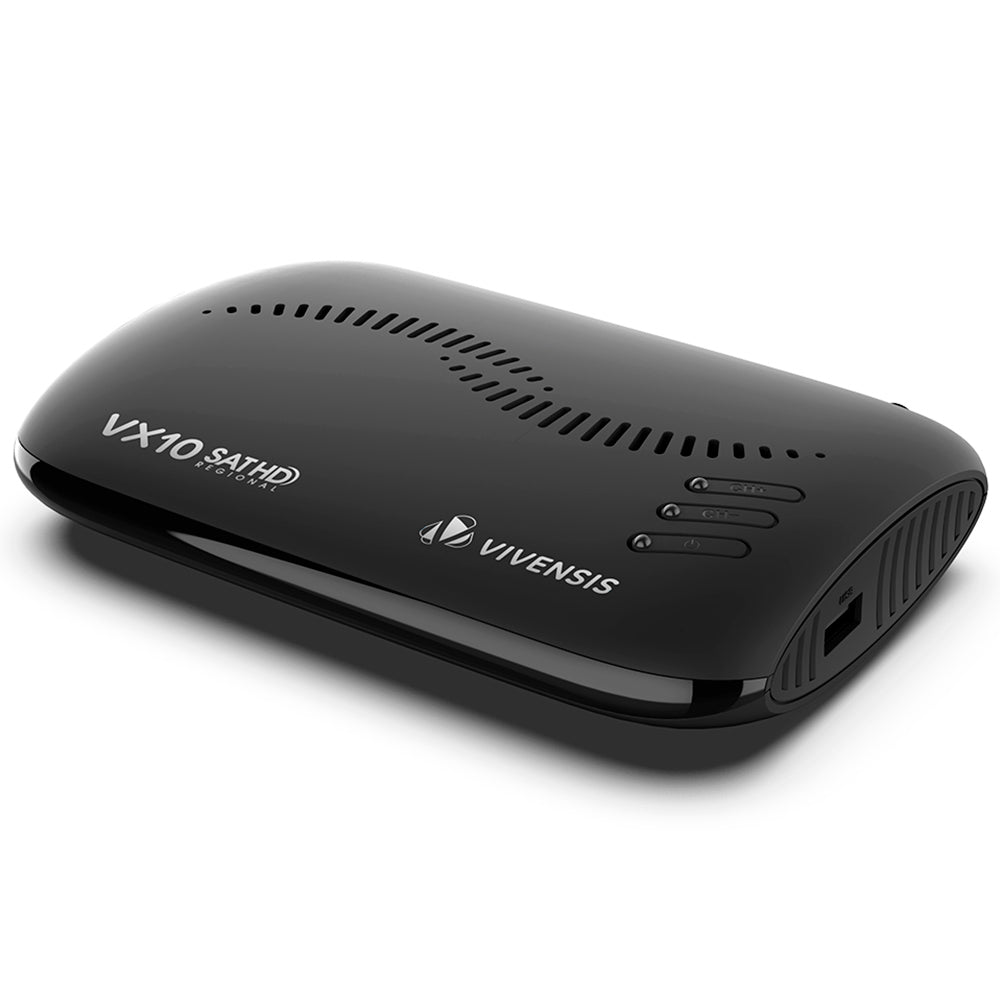 Receptor Digital Vivensis TV, Full HD Smart via Satélite VX10, Preto Bivolt