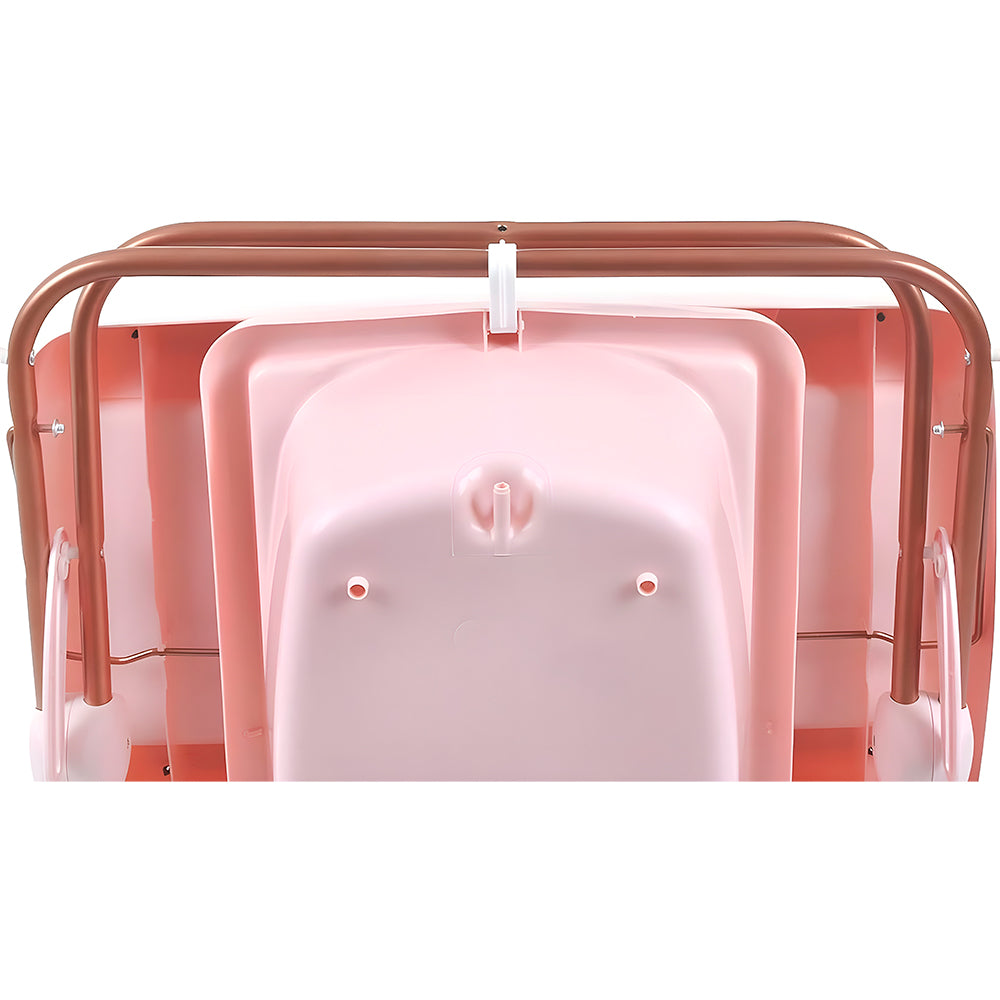 Banheira Millenia Burigotto , Com Suporte Trocador Burigotto, Mon Amour - Rosa