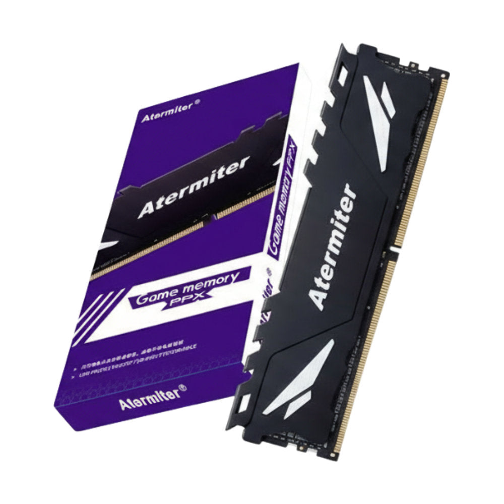 Memória RAM Gamer Desktop Atermiter 16GB 2666MHz DDR4, 1,2V, PC4-21300-CL19, Game Memory PPX, Preto