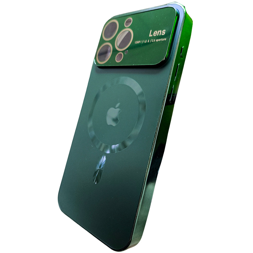 Capa Para iPhone 15 Pro Max, Suporte Para Carregamento Magnético, Verde