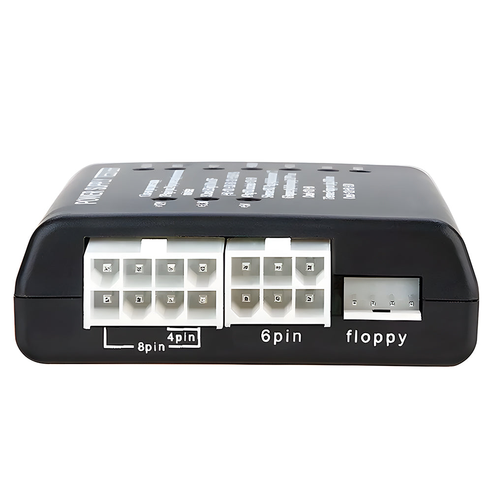 Testador De Fonte de Alimentação ATX 20/24 Pinos Com Indicadores LED - Preto