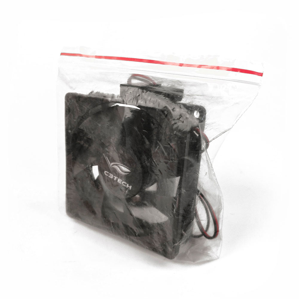 Cooler Fan C3Tech Storm, 80mm, 4 Pinos Molex, 2.200 RPM, F7-PW10BK, Preto, S/Caixa