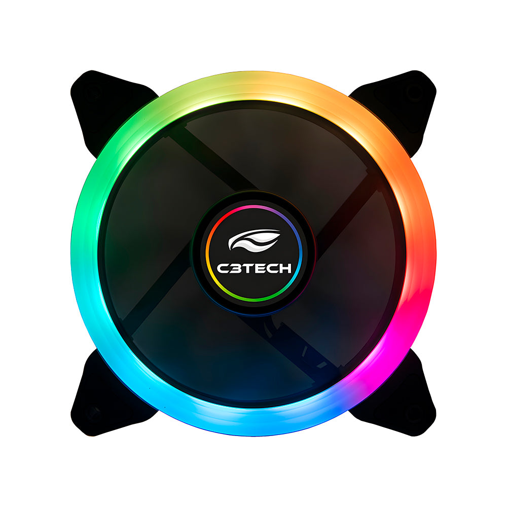 Kit Cooler Fan Com Controle Remoto F7-L600RGB C3Tech