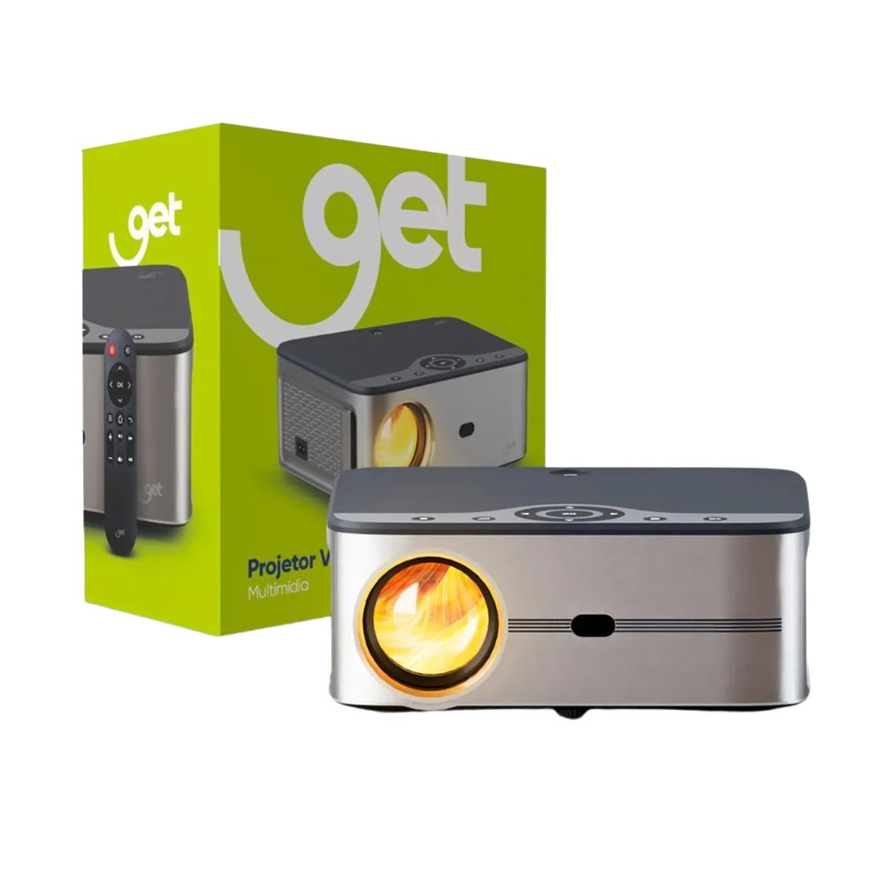 Projetor Multimídia 7000 Lúmens Get Vision Full HD com HDMI, USB e AV