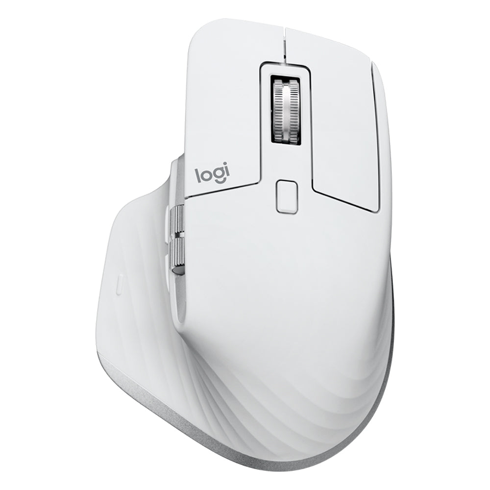 Mouse Logitech MX Master 3S, 7 Botões, 8.000 DPI, Bluetooth Wireless, Cinza Claro