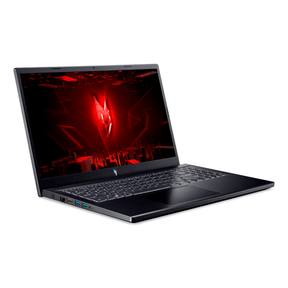 Notebook Gamer Acer Nitro V15 Core i5-13420H, 8GB RAM, RTX 3050, SSD 512GB, 15.6" FHD IPS 144Hz, Preto, ANV15-51-58AZ
