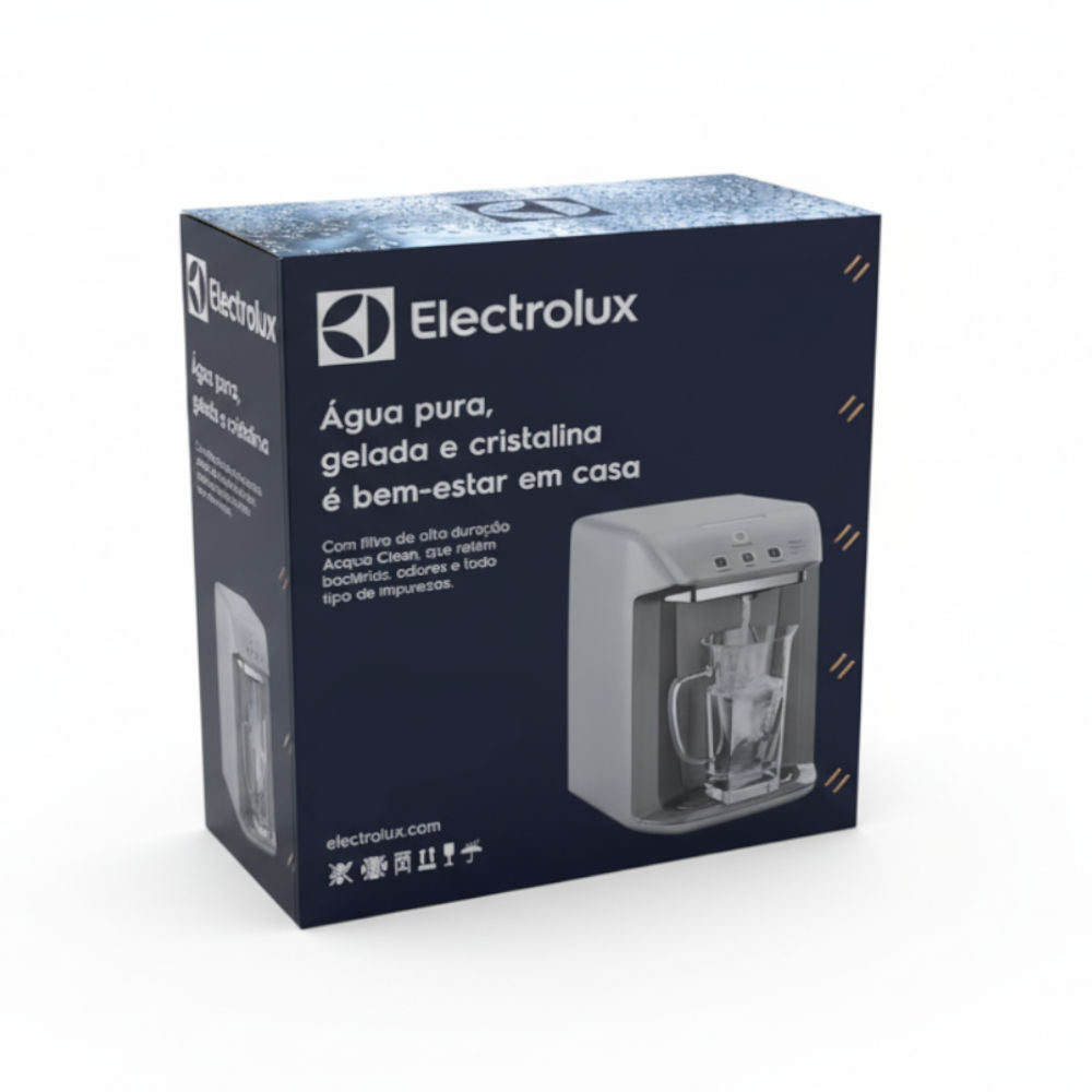 Purificador Água Electrolux PA31G 3 Temperaturas Gelada/Fria/Natural, Filtro Acqua Clean, UV 99% Germes, Bivolt, Cinza