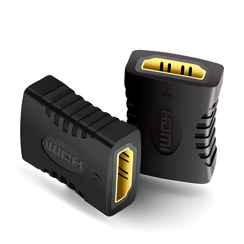 Emenda Adaptador HDMI Fêma Para HDMI Fêmea - Preto
